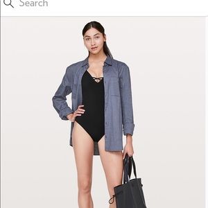 Super cute Lulu lemon black one piece swimsuit